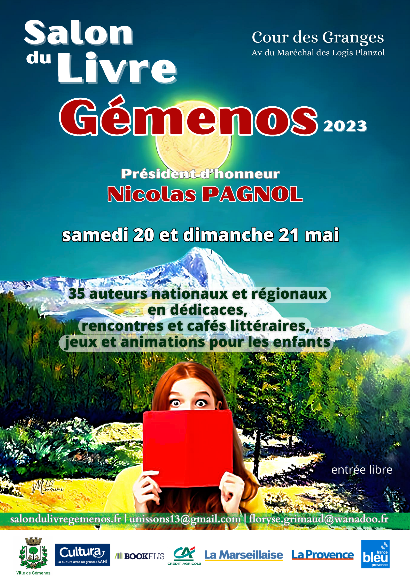 Affiche Salon du livre de Gemenos 2023 definitive